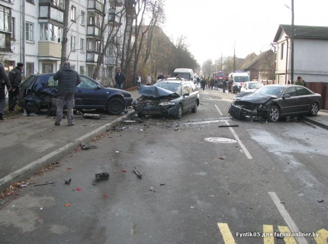 Массовая авария в Белоруссии