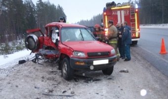 В аварии под Петербургом погибли два человека