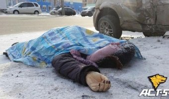В Новосибирске иномарку отбросило на пешеходов