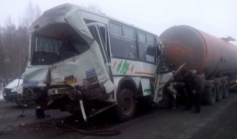 Крупная авария на трассе Новосибирск-Челябинск