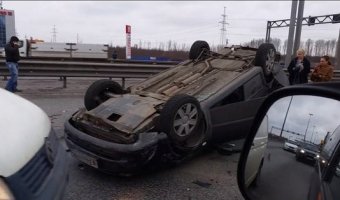 Массовая авария на КАД Петербурга