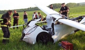 Словацкий аэромобиль разбился при тестировании