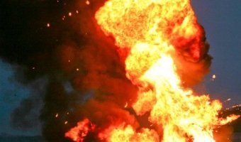 Под Волгоградом после ДТП взорвались две фуры