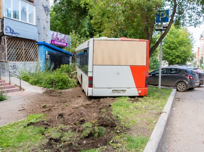 ДТП в Перми с пассажирским автобусом.