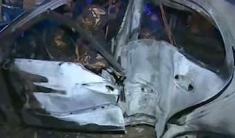 сгорел в москве Mercedes