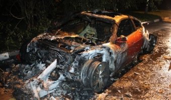 Ferrari F430 сгорел в москве
