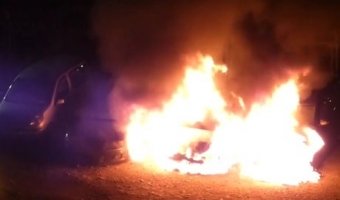 автомобили сгорели в Иркутске
