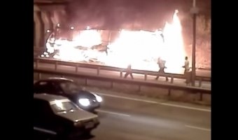 Видео с места ДТП под Самарой, в котором пострадали семь человек