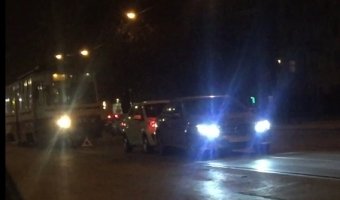 Микролитражка KIA врезался в Mercedes Benz на Лесном проспекте