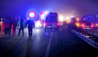 В новогоднюю ночь в Германии 66 человек пострадали и один погиб в массовом ДТП