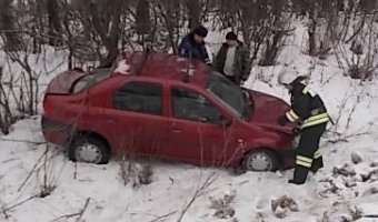 В Тульской области столкнулись Renault и Hyundai