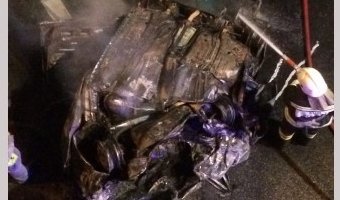 В Сочи заживо сгорел водитель