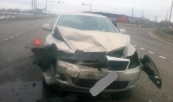 В лобовом столкновении иномарок на М-2 в Тульской области пострадала женщина