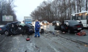 Под Рязанью на трассе М-5 в ДТП погибли пять человек