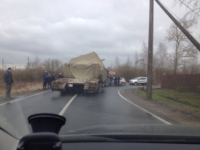 ДТП с танком