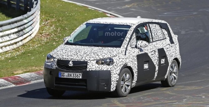 Новый Opel Meriva замечен на тестах в Нюрбургринге (1).jpg