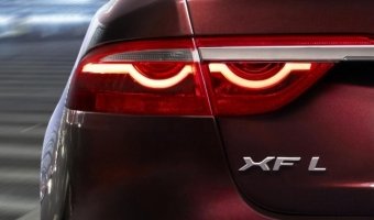 Jaguar показали первый тизер удлиненного седана XF L