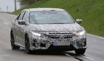 Серийный хэтчбек Honda Civic проходит дорожные испытания