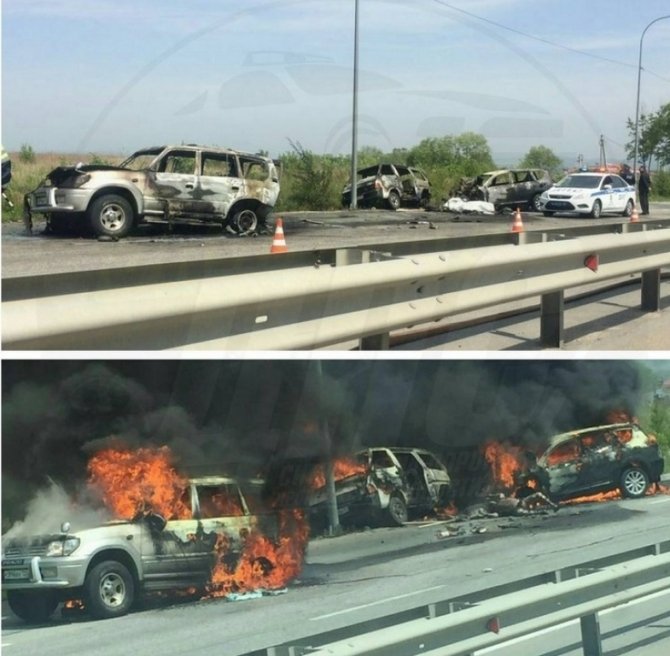 В Приморье в ДТП сгорели три «Тойоты» есть погибшие.jpg