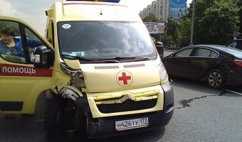 В Москве в ДТП попала «скорая помощь»