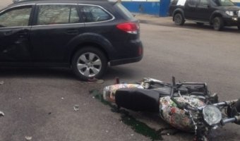 В поселке Сосново в ДТП пострадал 17-летний мотоциклист