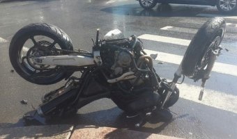 На Невском проспекте разбился мотоциклист