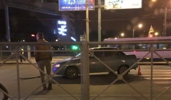 На Богатырском в Петербурге сбили велосипедиста на переходе