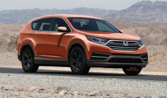 В Сеть выложили первые рендеры серийного Honda CR-V нового поколения