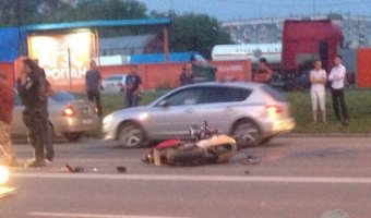 В Новосибирске в ДТП погибла пассажирка мотоцикла