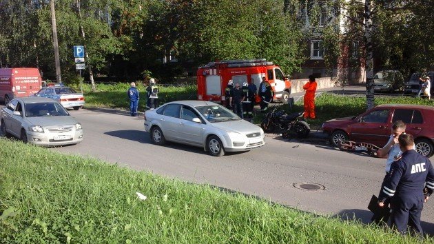 На Крыленко после ДТП с автомобилем мотоцикл сбил девочку (3).JPG