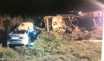 В массовом ДТП с КамАЗом на Кубани погибли два человека