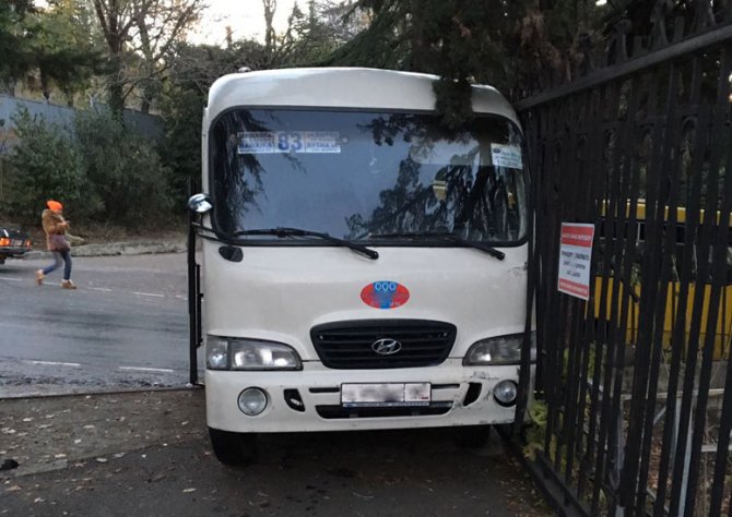 В Сочи из-за гололеда автобус сбил пенсионерку на тротуаре (3)