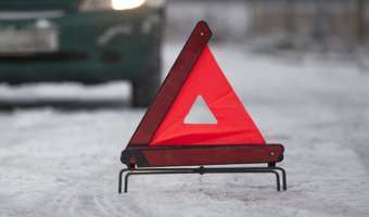 Под Новосибирском из-за метели столкнулись 20 автомобилей