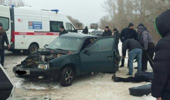 На трассе «Казань-Оренбург» при столкновении ВАЗа и Daewoo погиб мужчина