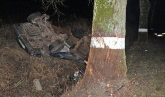 Под Калининградом Ford врезался в дерево: погибли трое