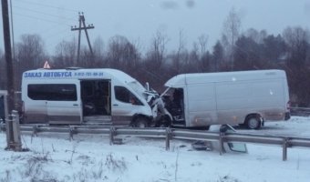 Под Кировом столкновение двух маршруток: один человек погиб, более десятка пострадавших