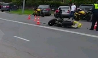 В Москве в ДТП пострадал мотоциклист