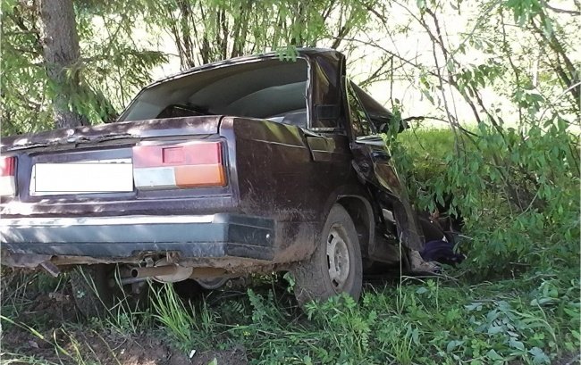 ВАЗ врезался в дерево в Сивинском районе погиб пассажир (1).jpg