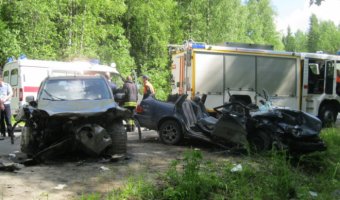 Двое детей и трое взрослых пострадали в ДТП под Петрозаводском