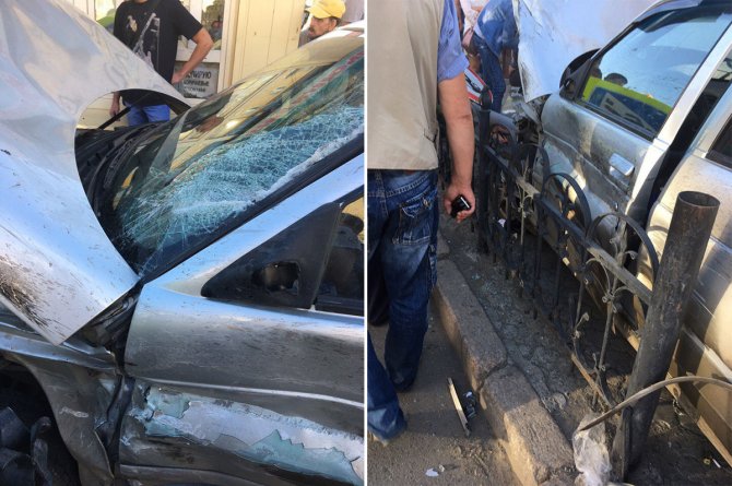 В Челябинске автомобиль после ДТП вылетел на остановку и сбил женщину с ребенком (4).jpg