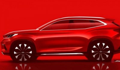 Появились скетчи нового кроссовера Chery