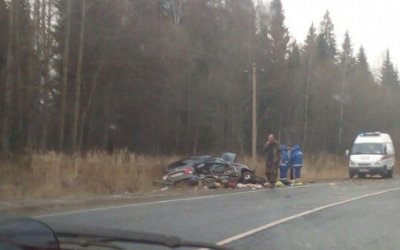 Два человека из иномарки погибли в ДТП с КамАЗом в Пермском крае