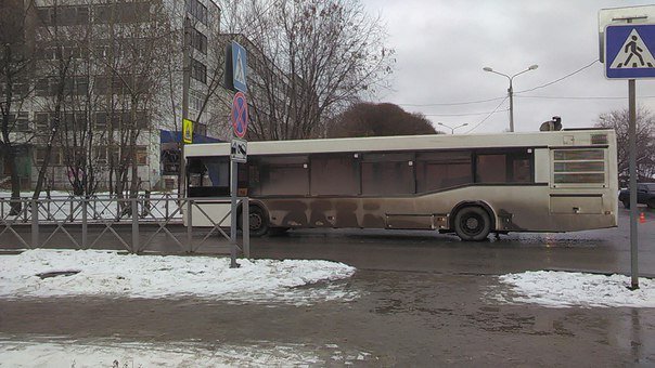 В ДТП с автобусом в Перми пострадали два человека