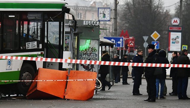 В Москве произошло очередное ДТП с автобусом