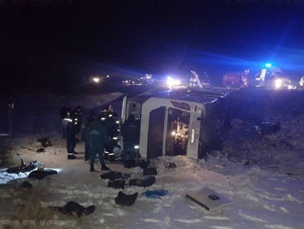 Число жертв в ДТП с автобусом под Ростовом увеличилось до 5