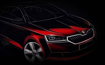 В Сети появился тизер обновленного хэтчбэка Skoda Fabia