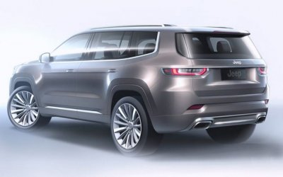 В Сети появились тизеры нового внедорожника Jeep Grand Commander