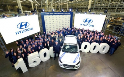 Российский завод Hyundai Motor выпустил полуторамиллионный автомобиль