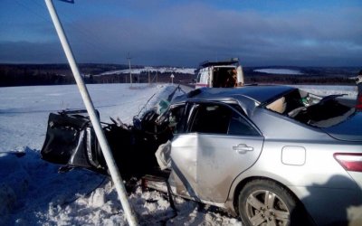 Водитель иномарки погиб в ДТП с автобусом на трассе Пермь – Чусовой