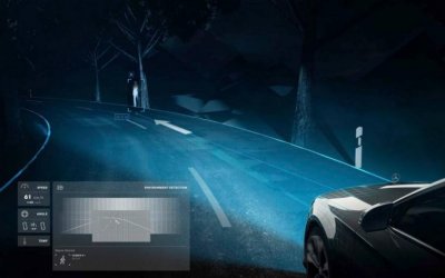 Новые фары для Mercedes будут проецировать на дорогу